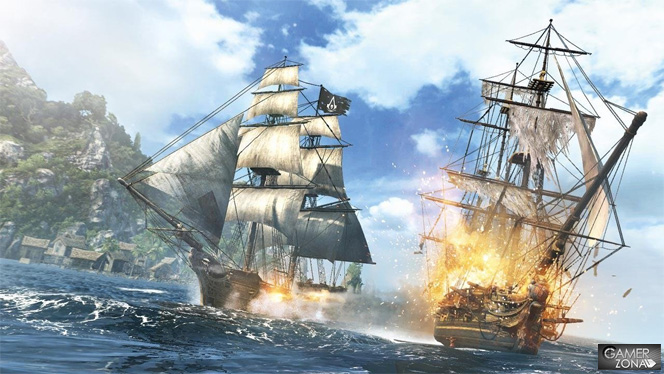 Assassin's Creed 4 Black Flag batalla naval