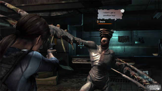 Resident Evil Revelations mensajes enemigos