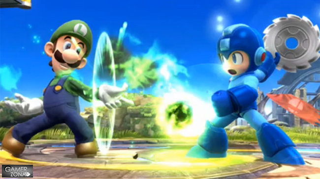 Super Smash Bros Luigi Mega Man
