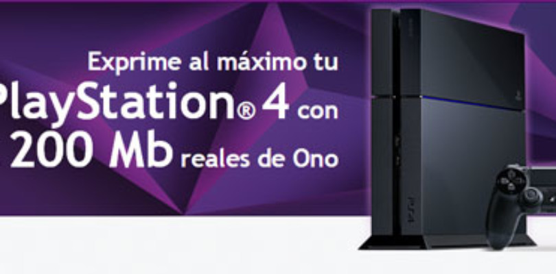 Ono 200 MB con PS4.