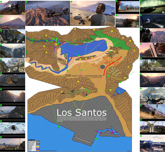 GTA V mapa del juego
