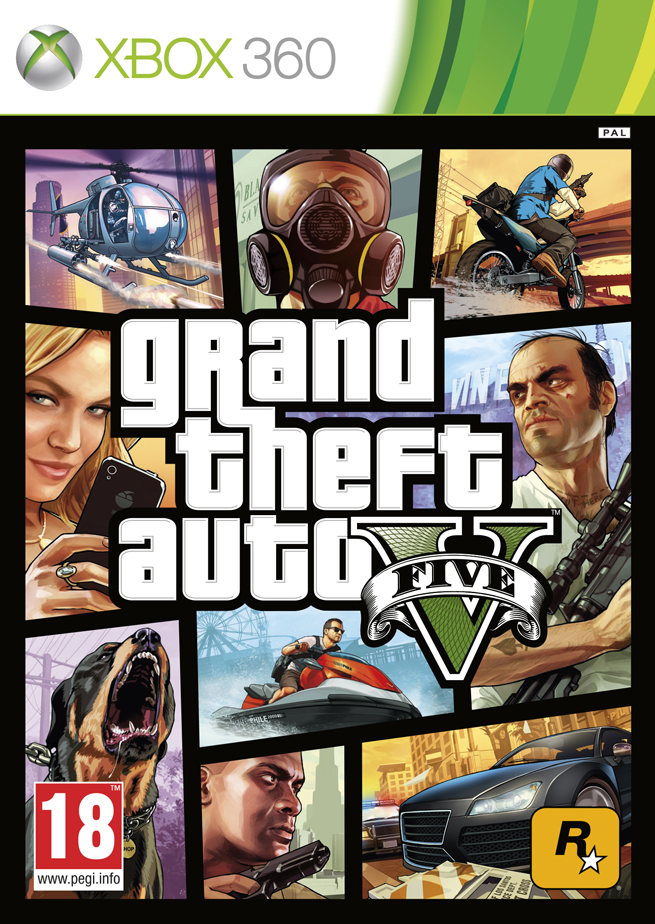 GTA 5 Xbox 360 carátula
