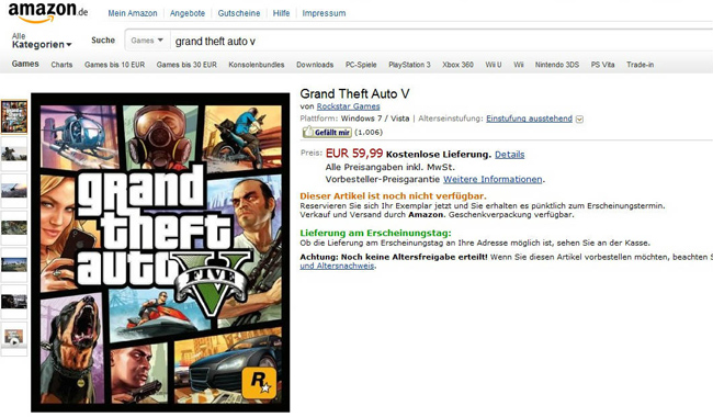 Grand Theft Auto V PC