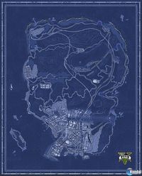 Así sería el mapa de Grand Theft Auto V