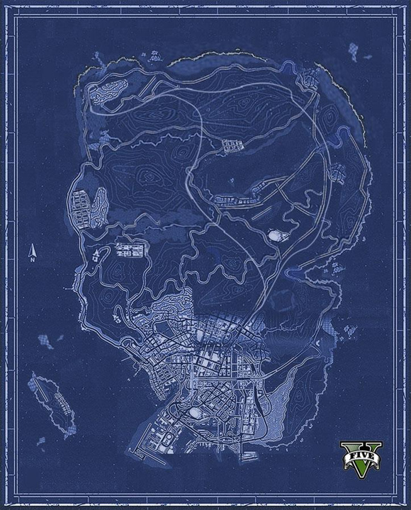 GTA 5 mapa completo