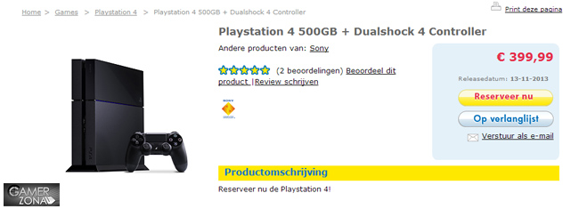 PlayStation 4 lanzamiento