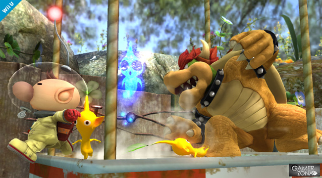 Super Smash Bros Olimar vs Bowser
