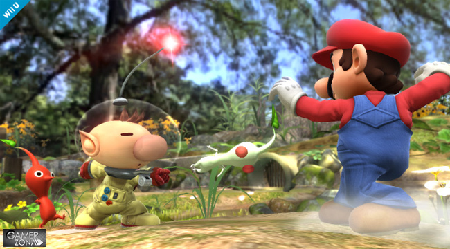 Super Smash Bros Mario vs Olimar