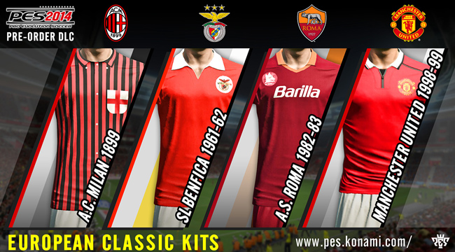 PES 2014 Camisetas clásicas