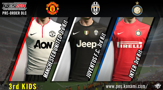 PES 2014 terceras camisetas