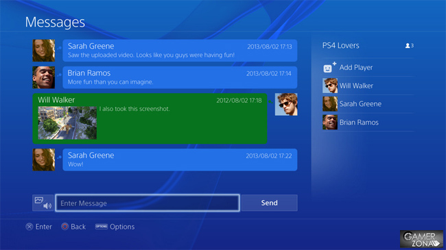 PS4 interfaz