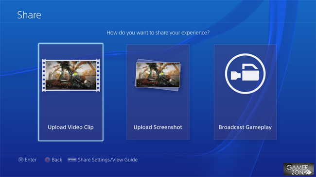 PlayStation 4 subir vídeos
