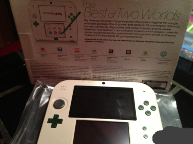 Nintendo 2DS Luigi Edition.