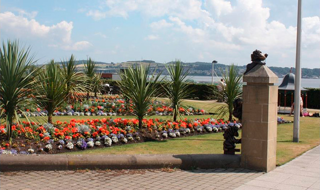 Parque con Lemmings en Dundee, Escocia.