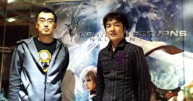 Toriyama y Abe, de Lightning Returns Final Fantasy XIII.