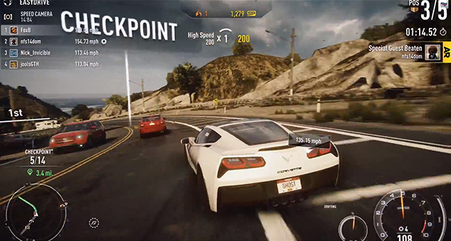 Need for Speed Rivals y sus gadgets.