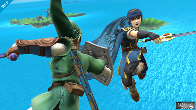 Super Smash Bros Marth vs Link