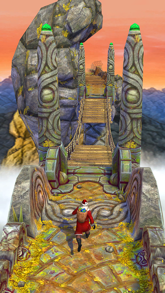 Temple Run 2 Santa Claus update.